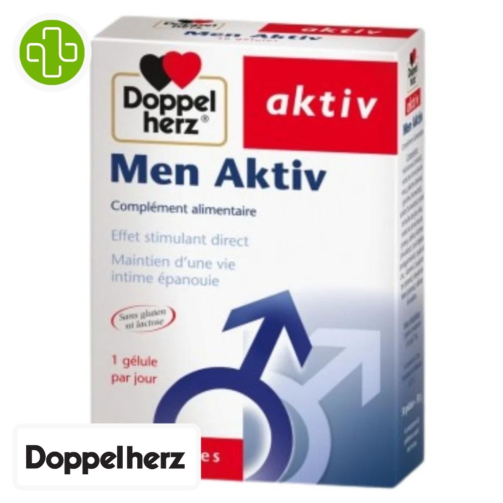 DOPPEL HERZ – Aktiv Men Aktiv Effet Stimulant Directe – 30 Gélules