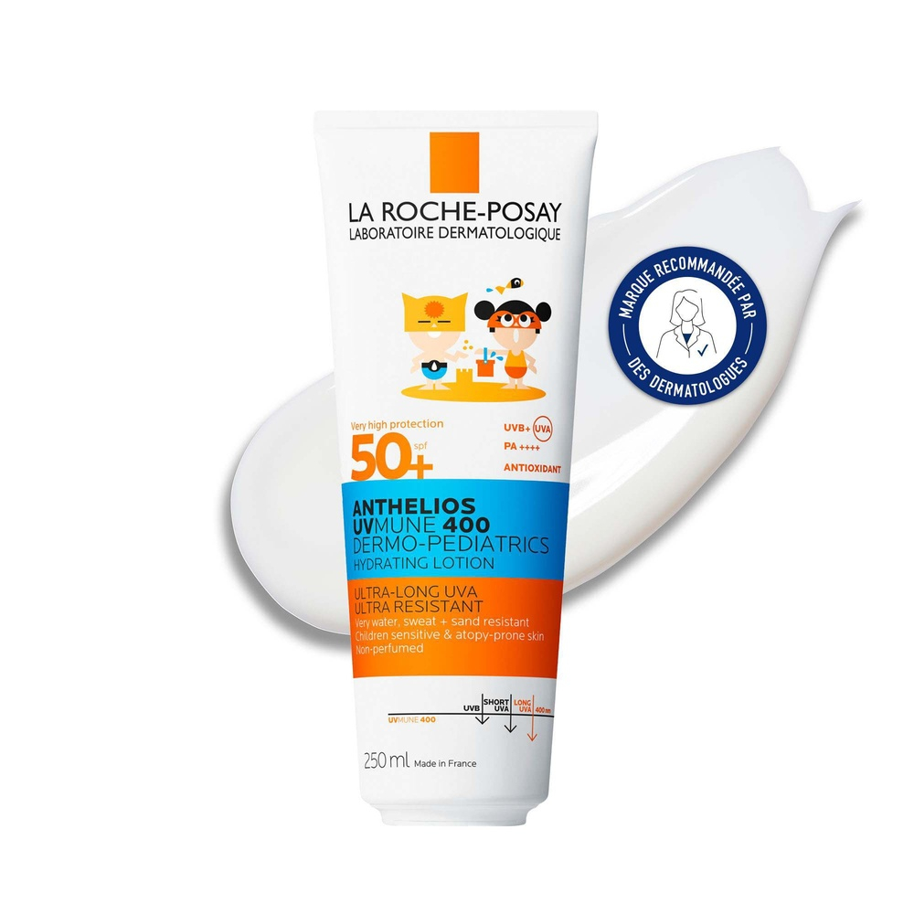 LA ROCHE-POSAY – Anthelios UVMUNE 400 Dermo-Pediatrics Lait Solaire Hydratant SPF50+ – 250ml 1