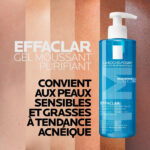 LA ROCHE-POSAY – Effaclar +M Gel Moussant Purifiant – 400ml 3