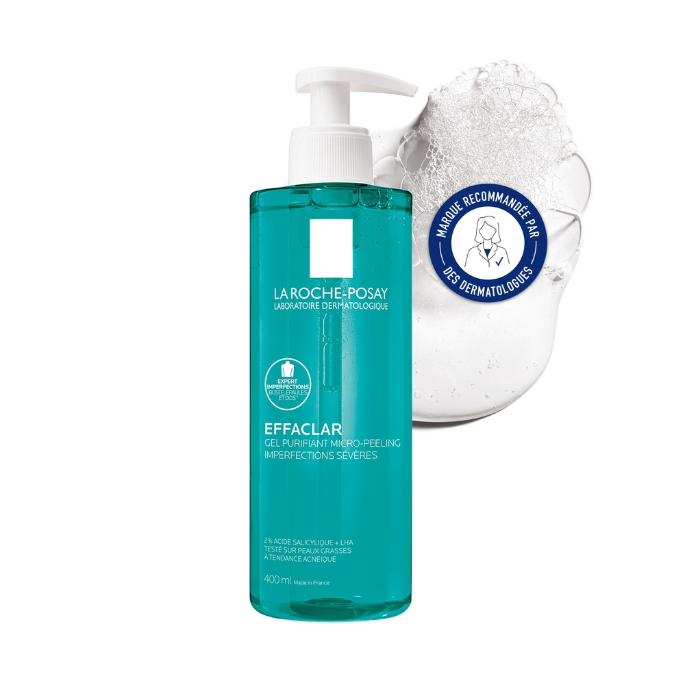 LA ROCHE-POSAY – Effaclar Gel Purifiant Micro-Peeling Imperfections Sévères – 400ml 1