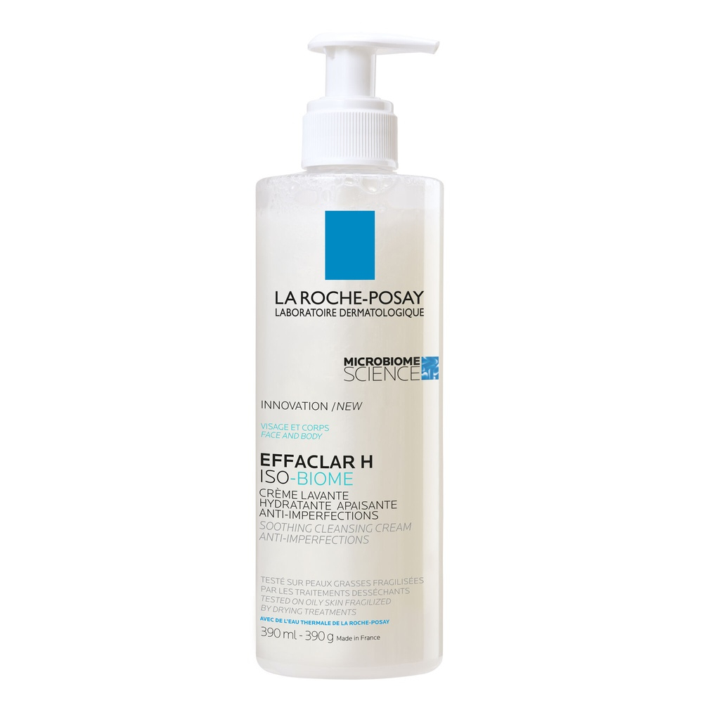 LA ROCHE-POSAY – Effaclar H ISO-BIOME Crème Lavante Hydratante Apaisante – 390ml 1