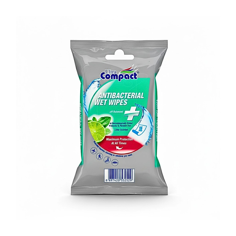 ULTRA COMPACT  – Lingettes Antibacterial 3×15 Pieces 1
