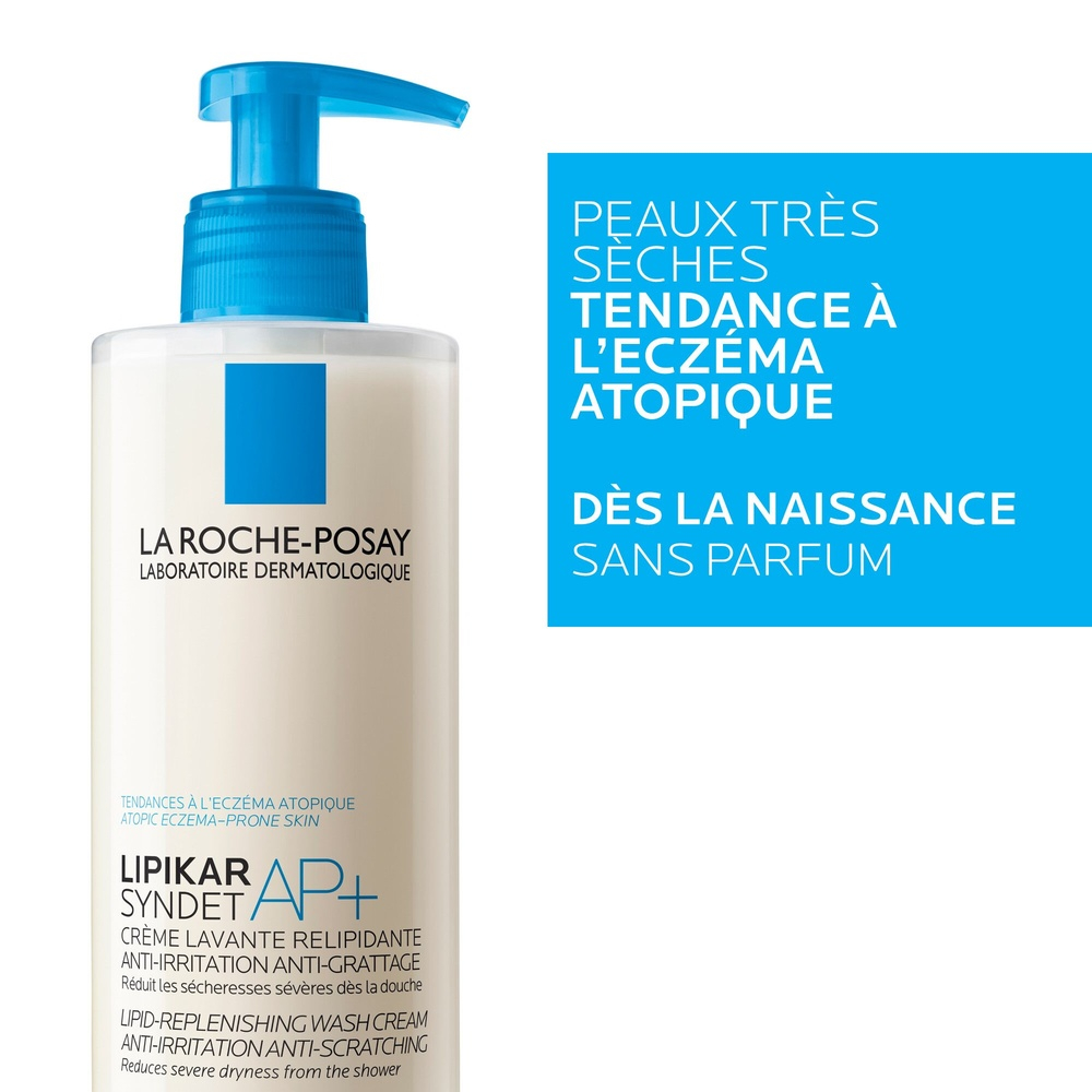 LA ROCHE-POSAY – Lipikar Syndet AP+ Crème Lavante Relipidante – 400ml 1