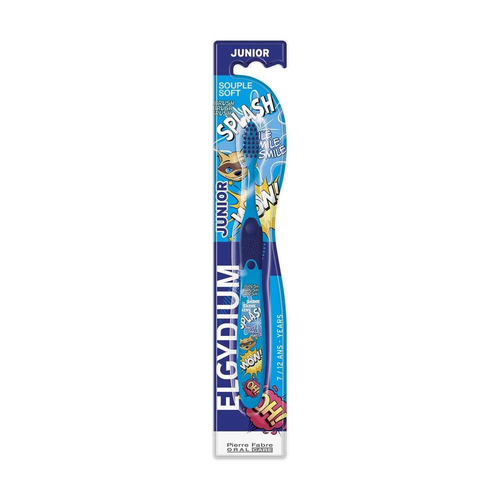 ELGYDIUM – Brosse à Dents Junior 7-12ans Souple – 1u 1