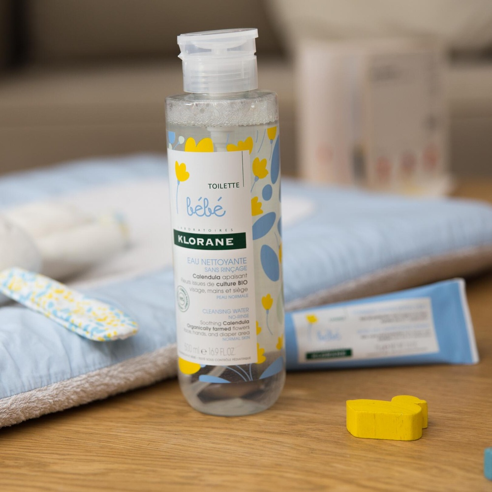 KLORANE – Bébé Eau Nettoyante sans Rinçage – 500ml 1