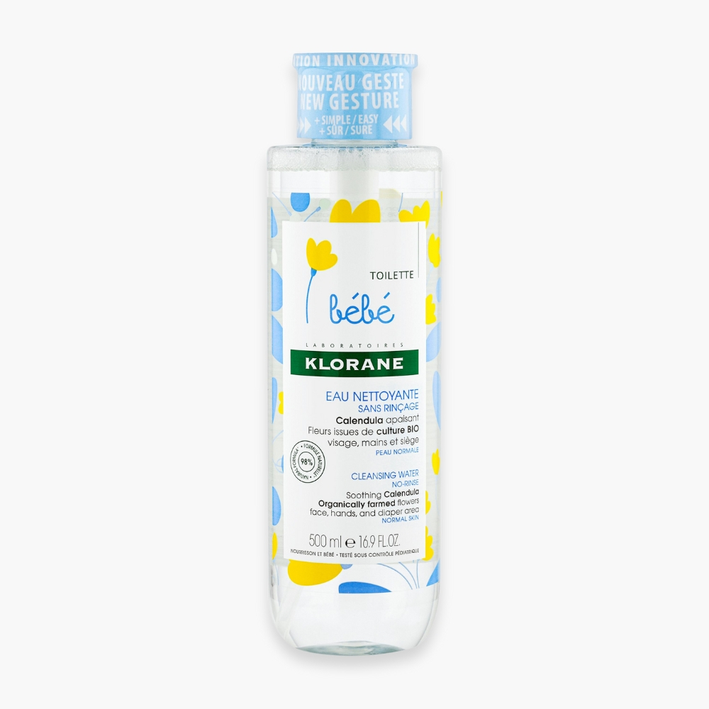 KLORANE – Bébé Eau Nettoyante sans Rinçage – 500ml