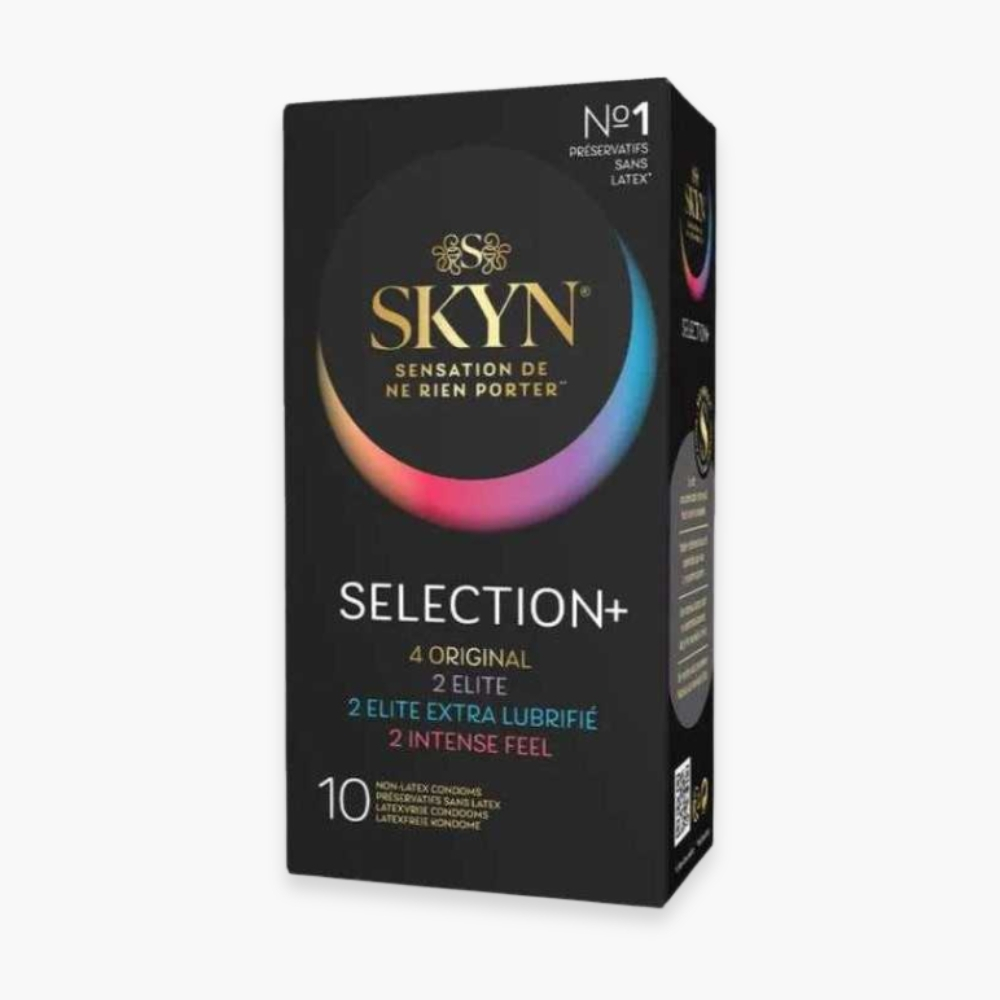 SKYN – Préservatif Sélection (Original, Intense Feel, Elite & Extra Lubrifié) – 10u