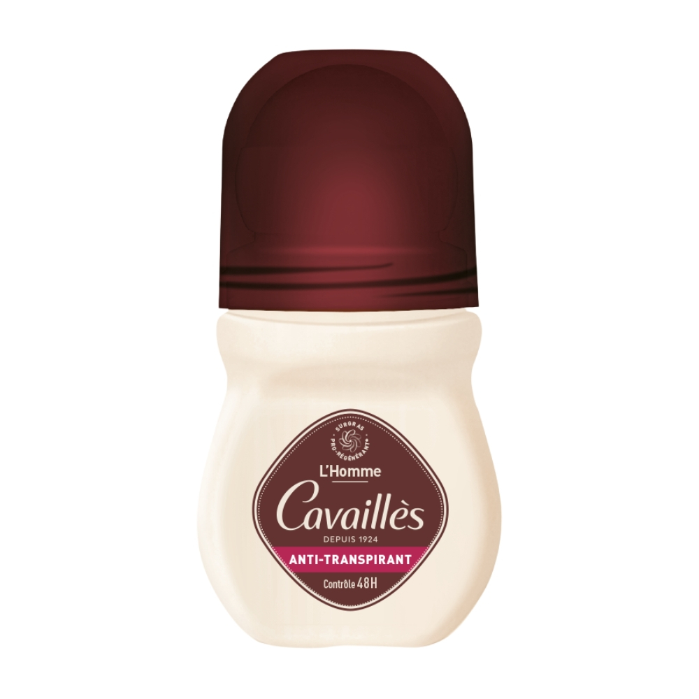CAVAILLÈS – Déodorant Homme Anti-Transpirant Contrôle 48h Roll-on – 50ml