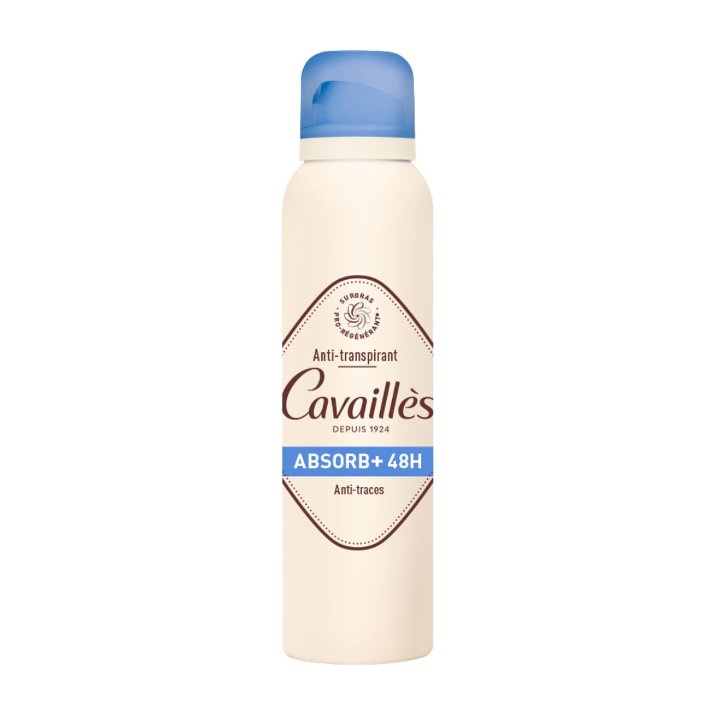 CAVAILLÈS – Déodorant Absorb+ Anti-Traces 48h Spray – 150ml