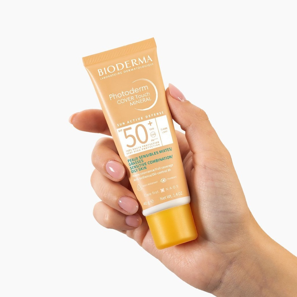 BIODERMA – Photoderm Cover Touch Mineral  Teinté Clair SPF50+ – 40g 1