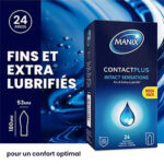MANIX – Préservatif Contact Plus (Sensations Intactes) – 3u 4