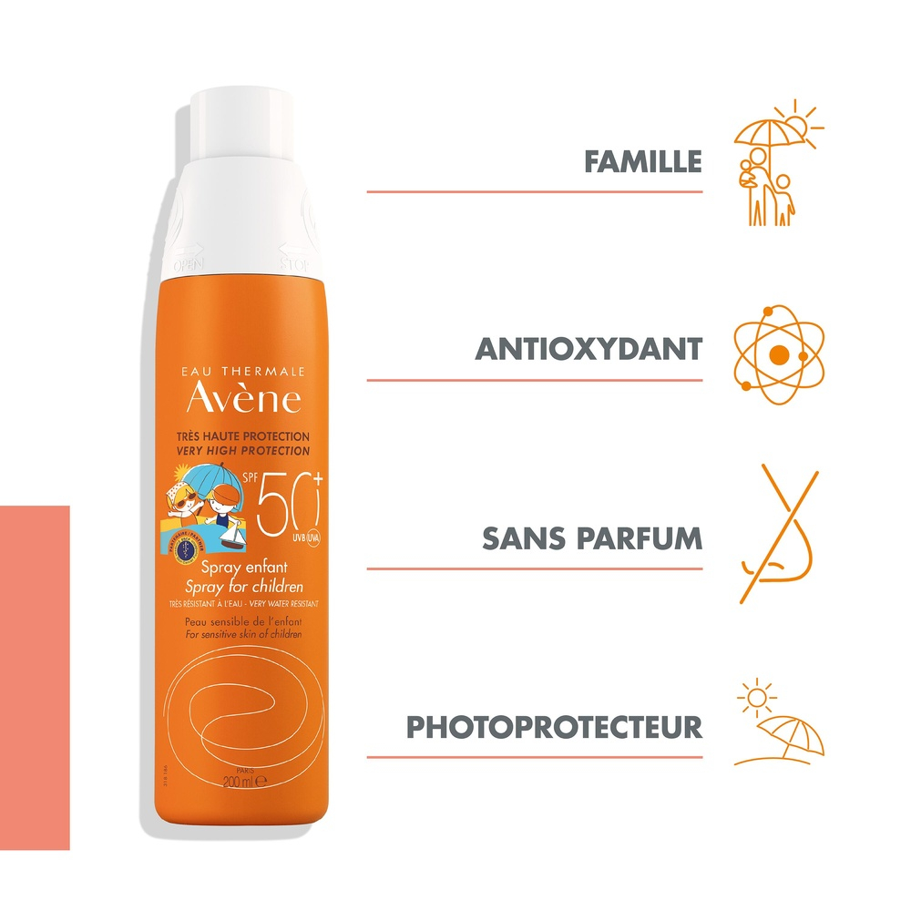 AVÈNE – Solaire Spray Enfants SPF50+ – 200ml 1