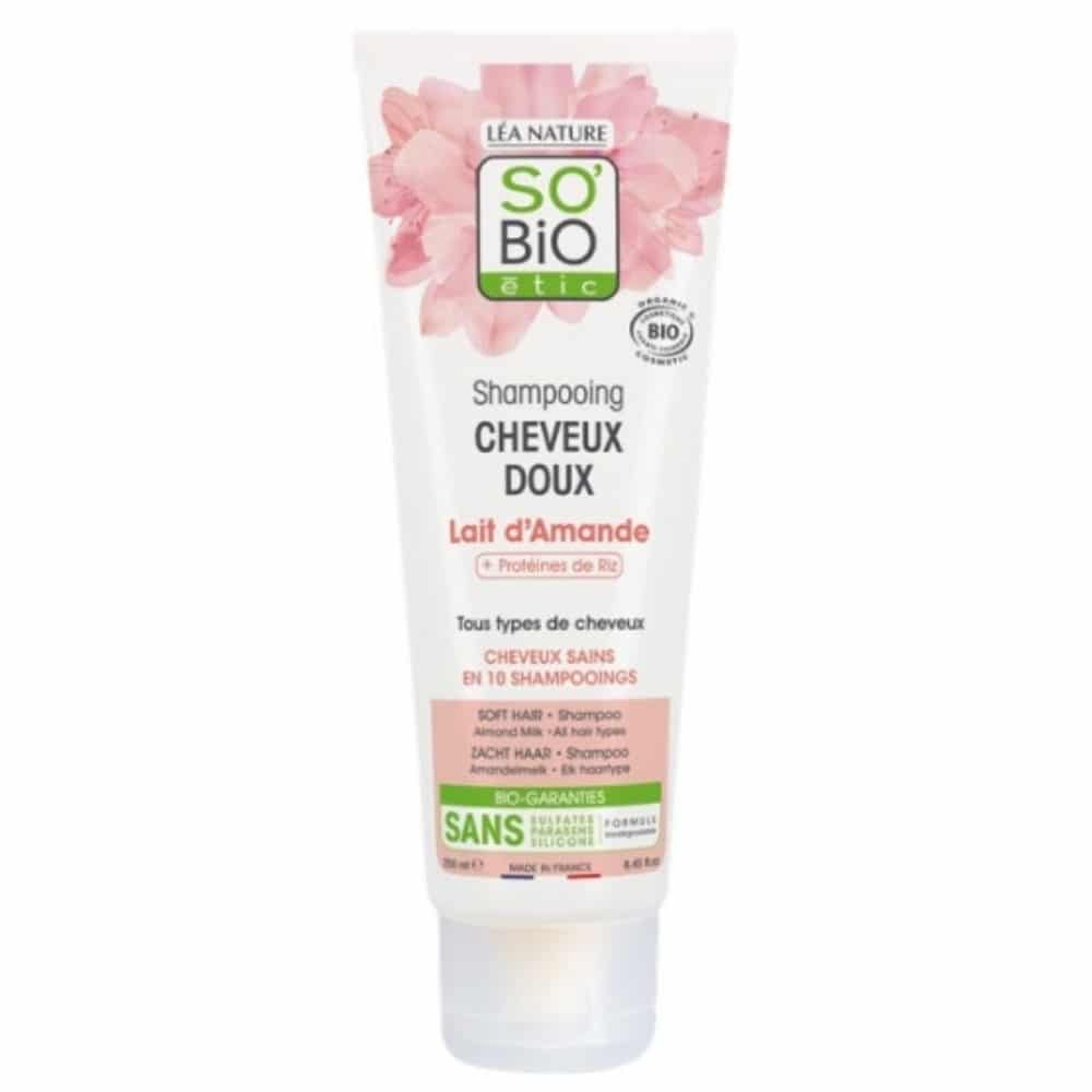 so-bio-shampoing-cheveux-doux-lait-d-amande-et-proteines-de-riz-bio-250ml.jpg SO BIO – Shampoing Cheveux Doux Lait D’amande Et Protéines De Riz Bio – 250ml