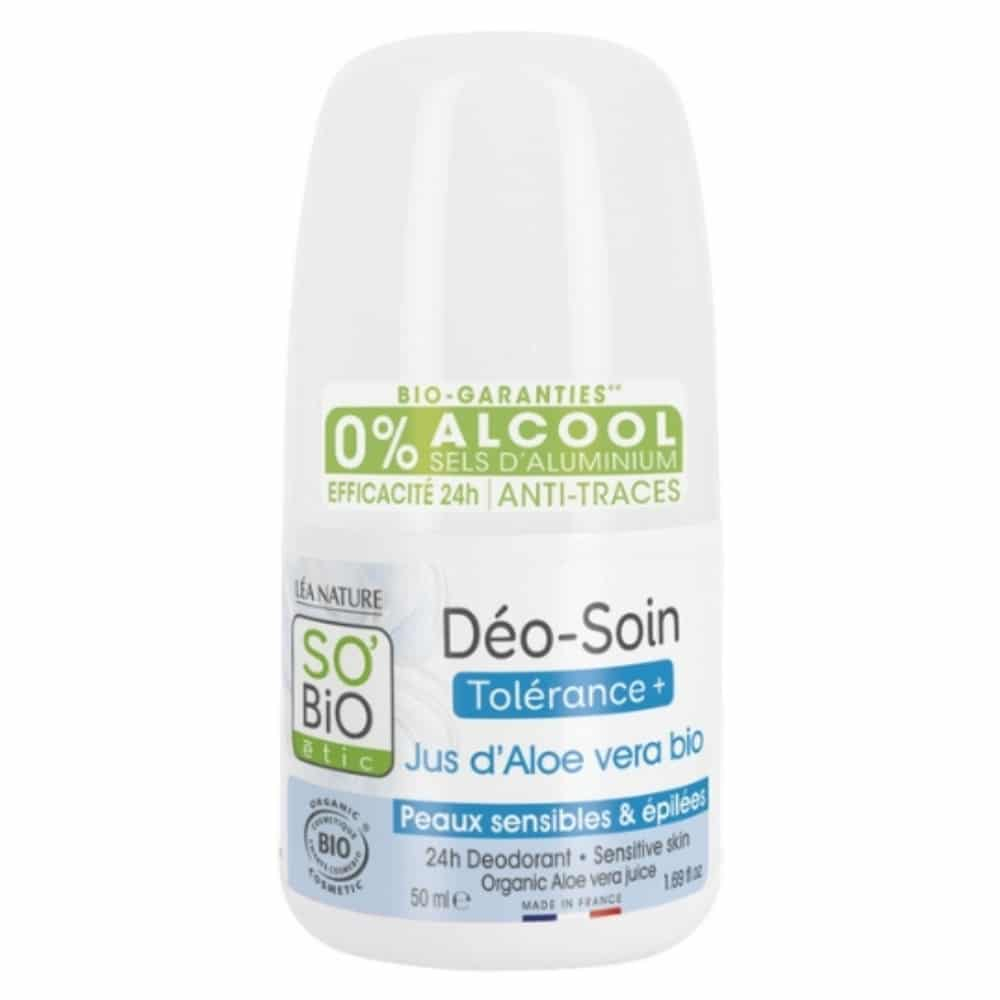 SO BIO – Déo-soin Déodorant Tolérance+ Jus D’aloe Vera Bio – 50ml