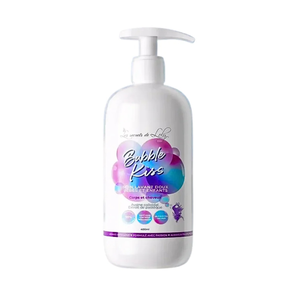 LES SECRETS DE LOLY – Bubble Kiss 2en1 Soin Lavant Bebe Corps Et Cheveux 400ml