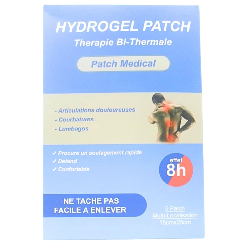 HYDROGEL – Patch Medical Grand Modele 15cm X 25cm 1 Unite