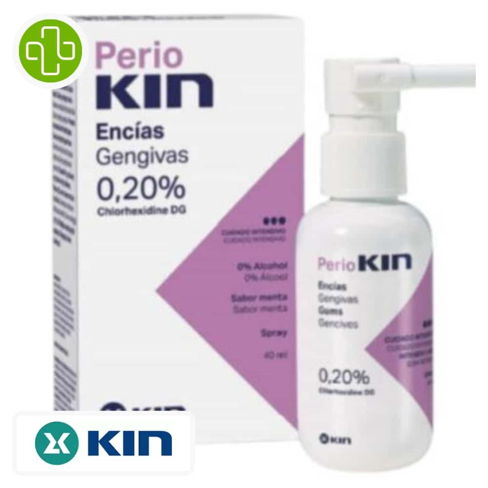 KIN – Perio Gencives Gingivales Spray Buccal 0,2% Chlorhexidine Soin Intensif – 40ml