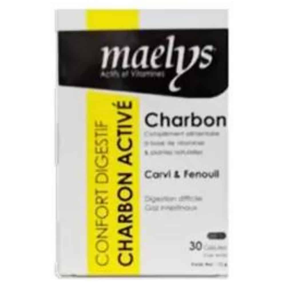 MAELYS – Confort Digestif Charbon Activé – 30 Gélules