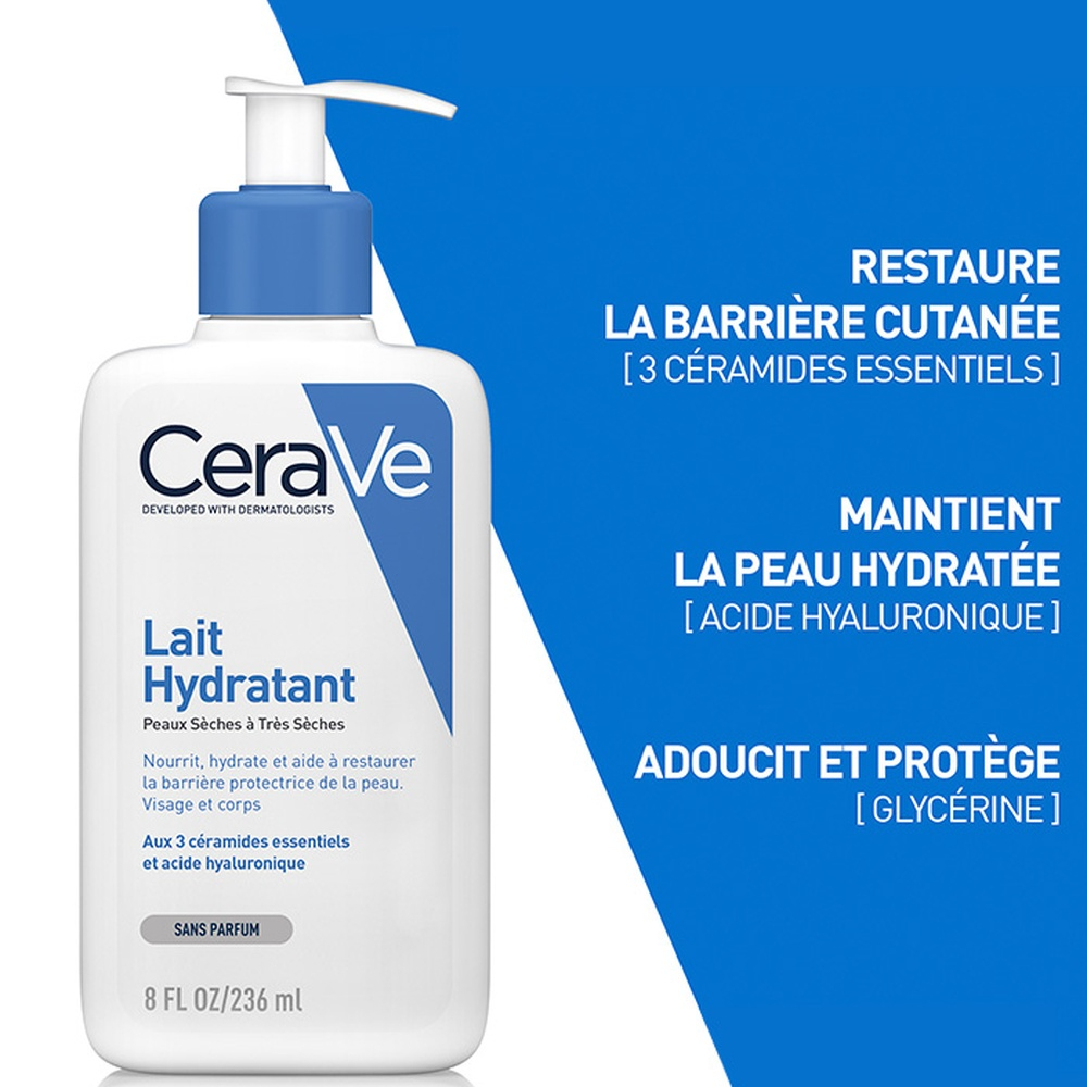 CERAVE – Lait Hydratant Peau Sèche à Très Sèche – 236ml 1