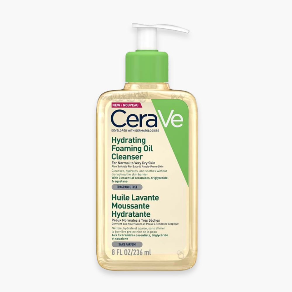 CERAVE – Huile Lavante Moussante Hydratante Peau Normale à Très Sèche – 236ml
