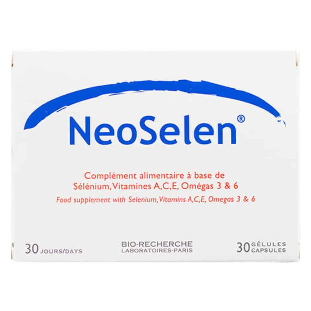 BIO-RECHERCHE – Neoselen Sélénium, Vitamine A,c,e, Omégas 3et6 – 30 gélules