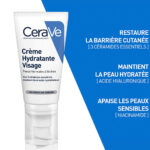 CERAVE – Crème Hydratante Visage Peau Normale à Sèche – 52ml 1
