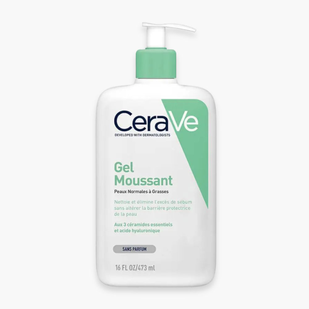 CERAVE – Gel Moussant Nettoyant Peau Normale à Grasse – 473ml