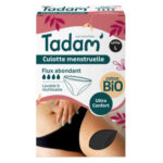 TADAM’ – Culotte Menstruelle Lavable Et Réutilisable Ultra Confort Flux Abondant – Taille L – Bio – 1u