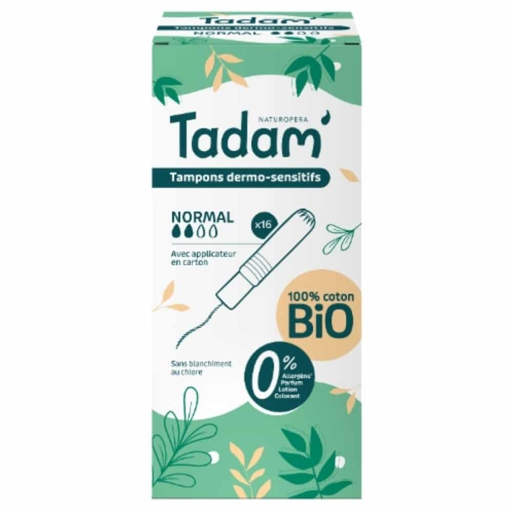 TADAM’ – Tampons Dermo-sensitifs Avec Applicateur – Normal – Bio – 16u