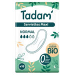 TADAM’ – Serviettes Maxi – Normal – Bio – 18u