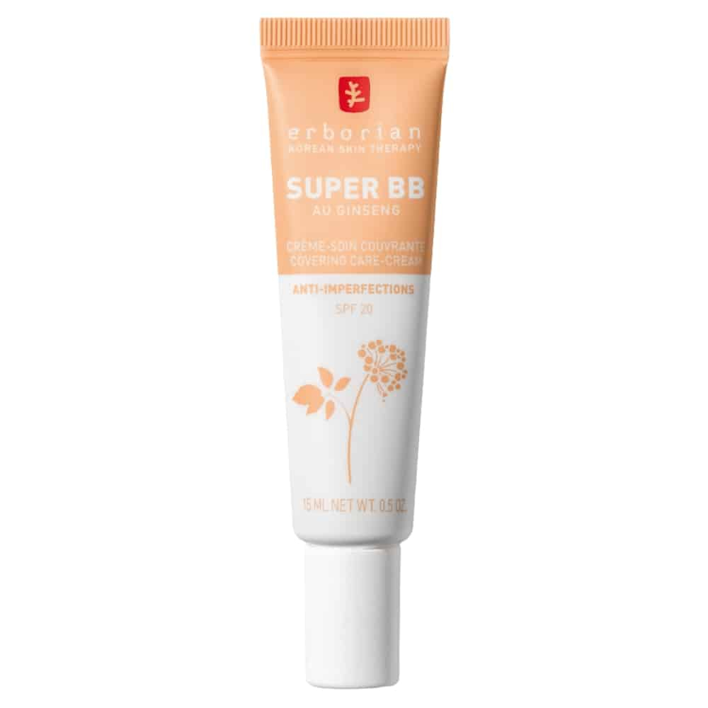 ERBORIAN – Super BB Crème-soin Couvrante Anti-imperfections Teinte Dorée SPF20 – 15ml