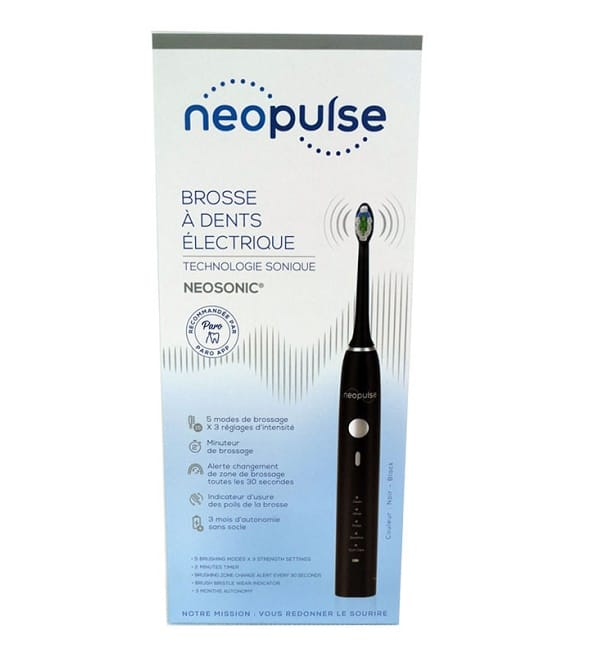 neopulse-neosonic-brosse-a-dents-electrique-noire-1u.jpg NEOPULSE – Neosonic Brosse À Dents Électrique Noire – 1u