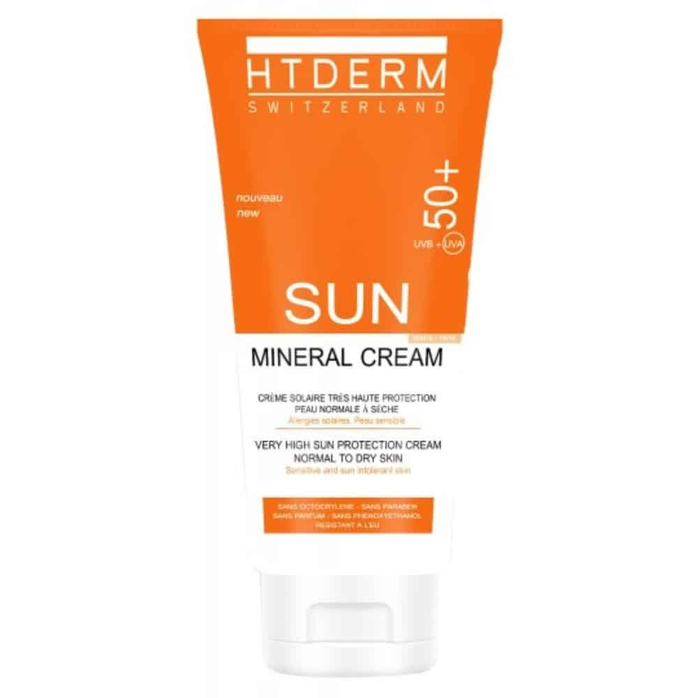 HT DERM – Sun Crème Minérale Teintée SPF50+ Peau Normale À Sèche – 50ml