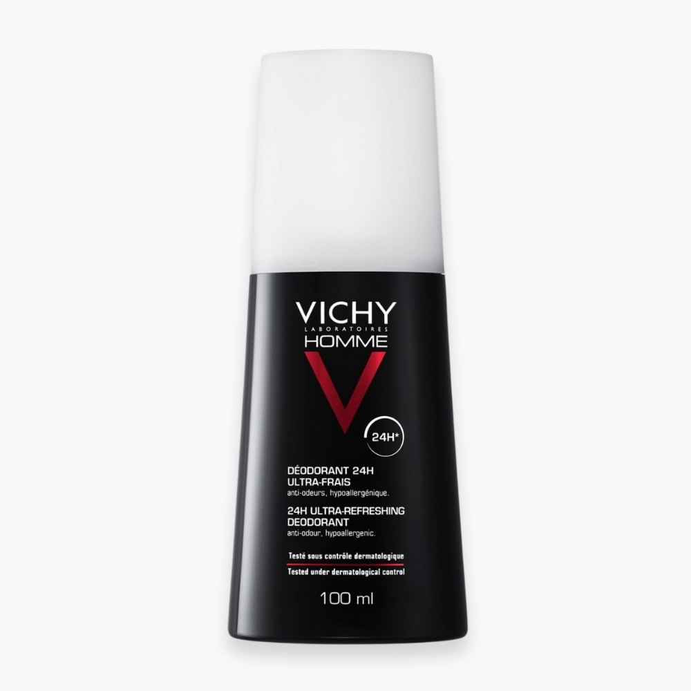 VICHY – Homme Déodorant Aérosol Ultra-Frais 24h – 100ml
