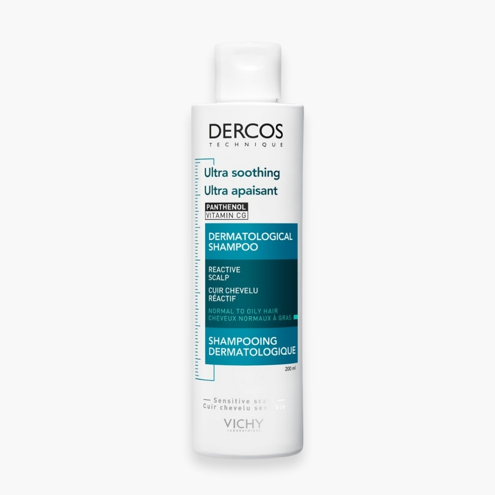 vichy-dercos-ultra-apaisant-shampoing-dermatologique-cheveux-normaux-a-gras-200ml.jpg VICHY – Dercos Ultra Apaisant Shampoing Dermatologique Cheveux Normaux à Gras – 200ml