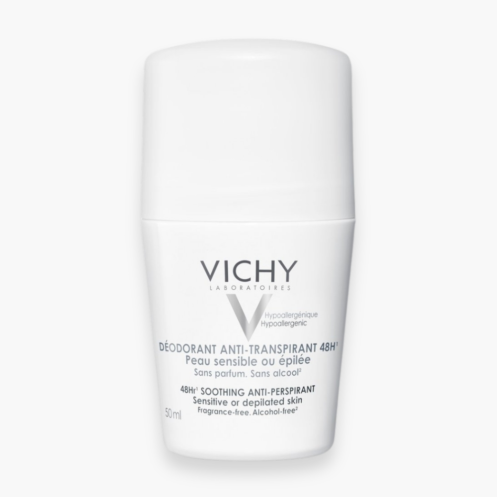VICHY – Déodorant Roll-On Anti-Transpirant Peau Sensible Ou Épilée 48h – 50ml