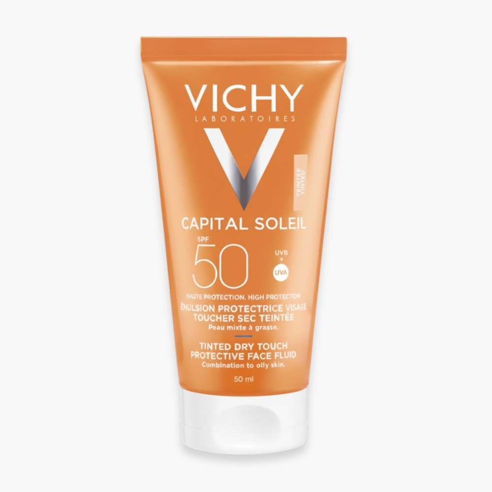 VICHY – Capital Soleil Émulsion Protectrice Toucher Sec Teintée SPF50 – 50ml