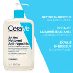 CERAVE – SA Gel Nettoyant Anti-Rugosités Peau Sèche, Rugueuse & Squameuse – 236ml 1