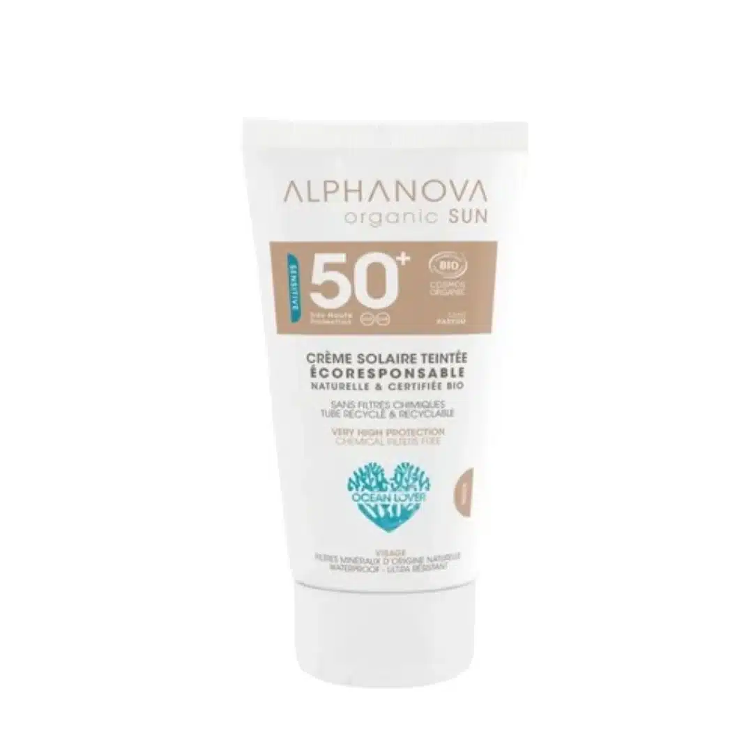 ALPHANOVA – Sun Creme Solaire Teinte SPF50+ – 50g