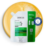 VICHY – Dercos DS Shampoing Traitant Anti-pelliculaire Cheveux Secs Eco-Recharge – 390ml 1