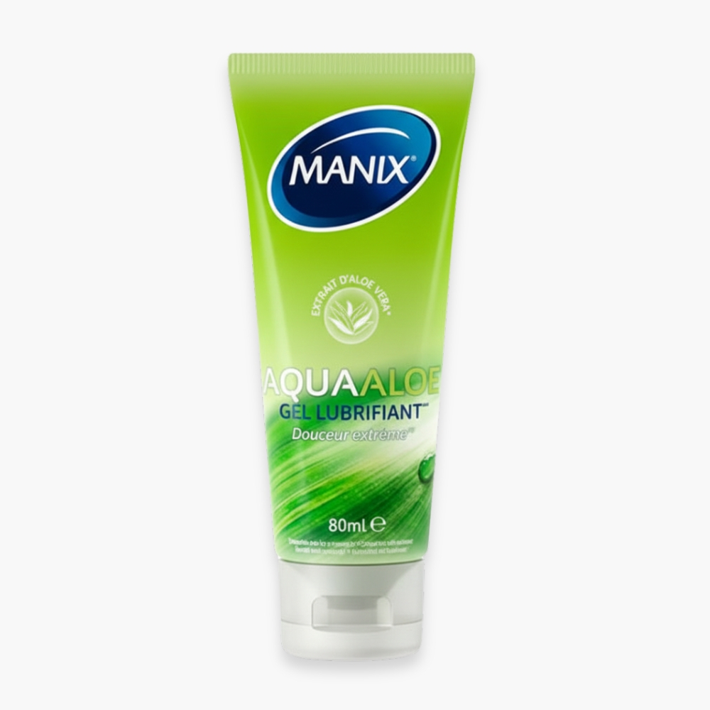 MANIX – Gel Lubrifiant AquaAloe (Douceur Extrême) – 80ml
