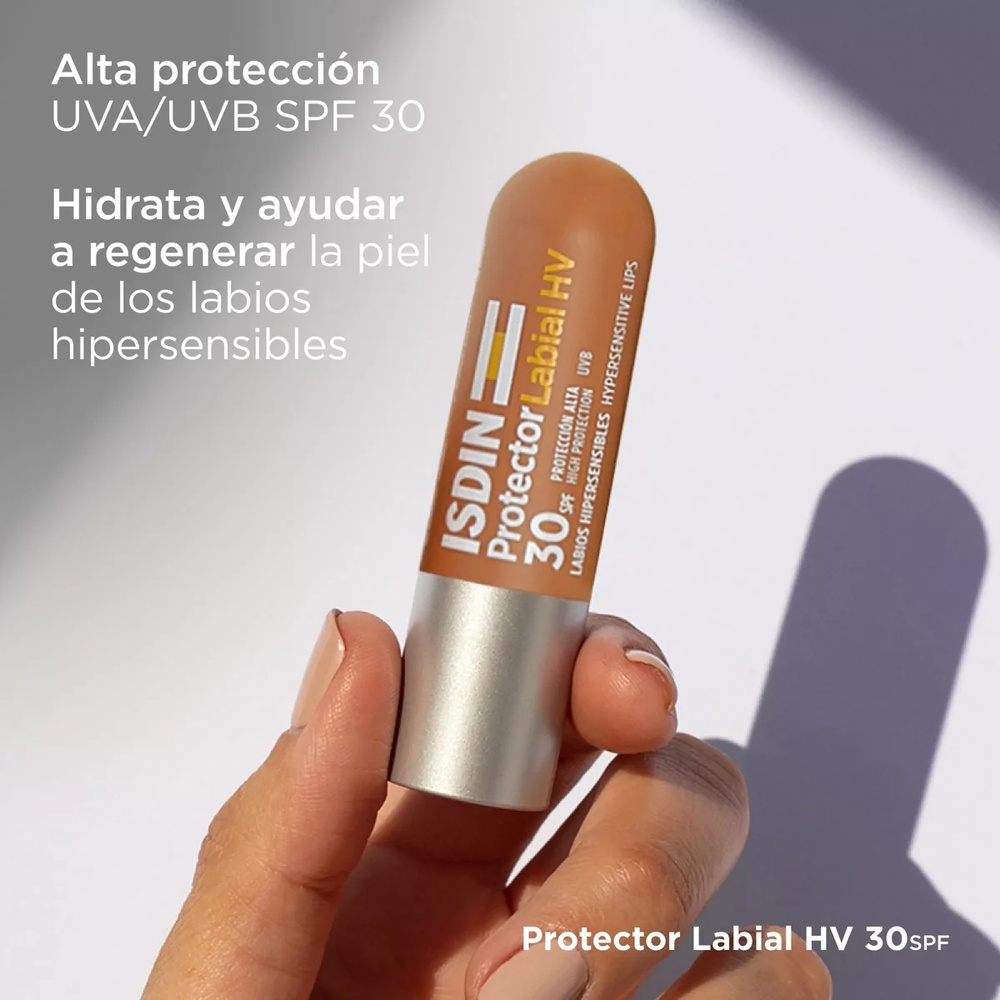 ISDIN – Protector Labial HV Baume à Lèvres Solaire SPF30 – 4g 1