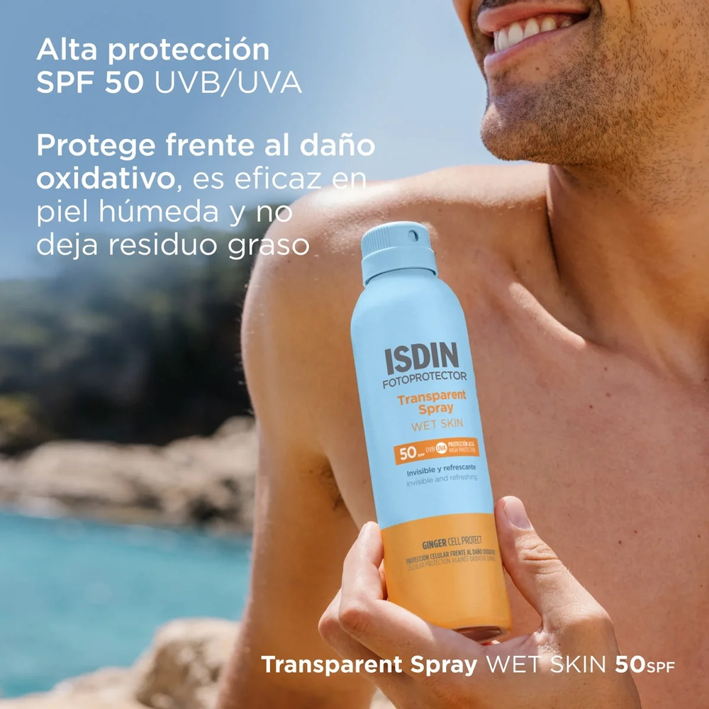 ISDIN – Fotoprotector Spray Wet Skin Solaire SPF50 – 250ml 1
