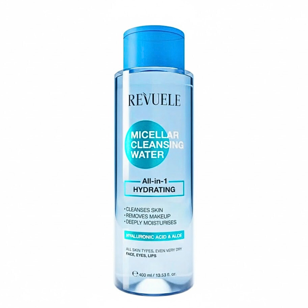 revuele-micellar-cleansing-water-all-in-1-hydrating-400ml.jpg REVUELE – Micellar Cleansing Water All-In-1 Hydrating 400Ml