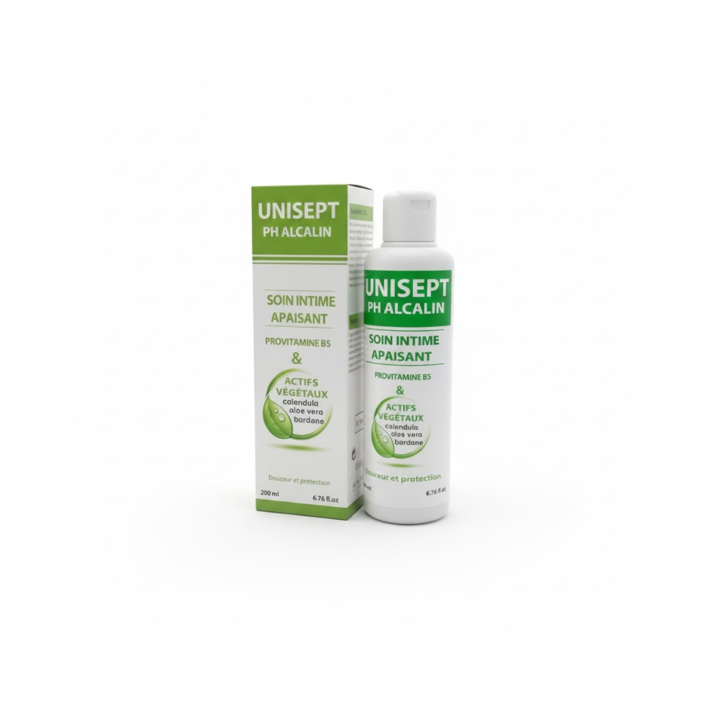 UNISEPT – Ph Alcalin Soin Intime Apaisant 200Ml