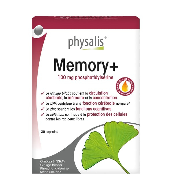 physalis-memory-100mg-phosphatidylserine-30-capsules.jpg PHYSALIS – Memory+ 100mg PHOSPHATIDYLSÉRINE – 30 Capsules