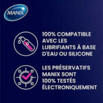MANIX – Préservatif Xtra Pleasure Double Extase (Nervuré & Forme Stimulante) – 2u 4