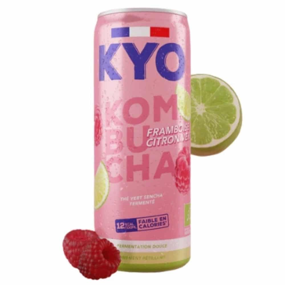 kyo-kombucha-framboise-et-citron-vert-the-vert-sencha-fermente-bio-330ml.jpg KYO – Kombucha Framboise Et Citron Vert Thé Vert Séncha Fermenté Bio – 330ml