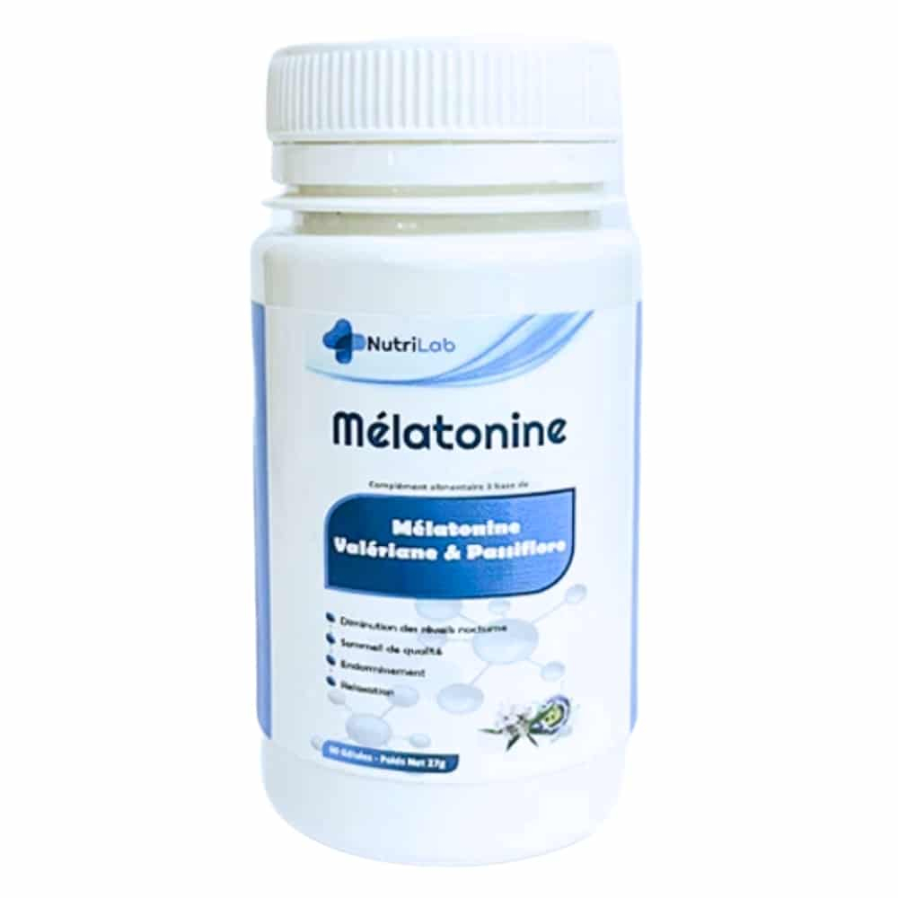 NUTRILAB – Mélatonine, Valériane Et Passiflore – 60 Gélules