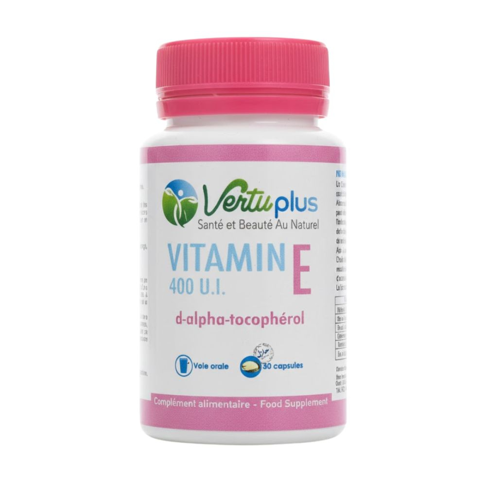 vertuplus-vitamine-e-400-ui-d-alpha-tocopherol-50-capsules-2.jpg VERTUPLUS – Vitamine E 400 Ui D-alpha-tocophérol – 50 Capsules